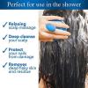 imageNizoral Hair Shampoo Brush with Soft Silicone Scalp Massager Brush Head for All Hair Types Deep Cleanses Scalp and Removes Dead Flaky Skin and Residue2 Count