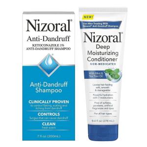 imageNizoral AntiDandruff Shampoo 7 Oz  Deep Moisturizing Conditioner 94 Oz BundleShampoo  Conditioner