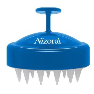 imageNizoral Hair Shampoo Brush with Soft Silicone Scalp Massager Brush Head for All Hair Types Deep Cleanses Scalp and Removes Dead Flaky Skin and Residue1 Count